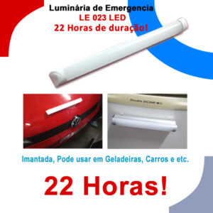 Luminária/Lanterna de Emergencia LE 023 LED - 22Hr de duração